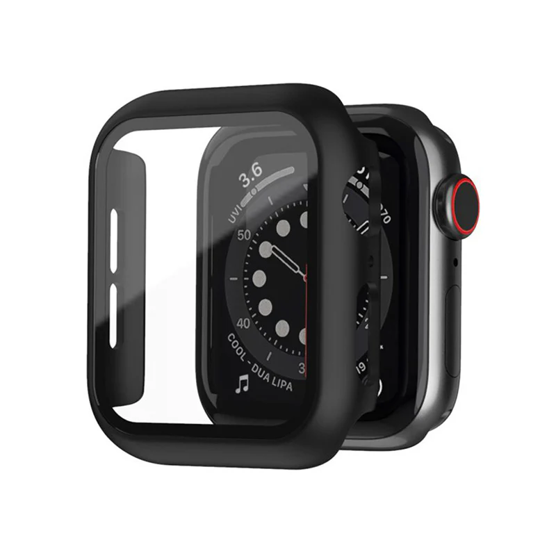 Lito Apple Watch 42mm Screen Protector And Black Case