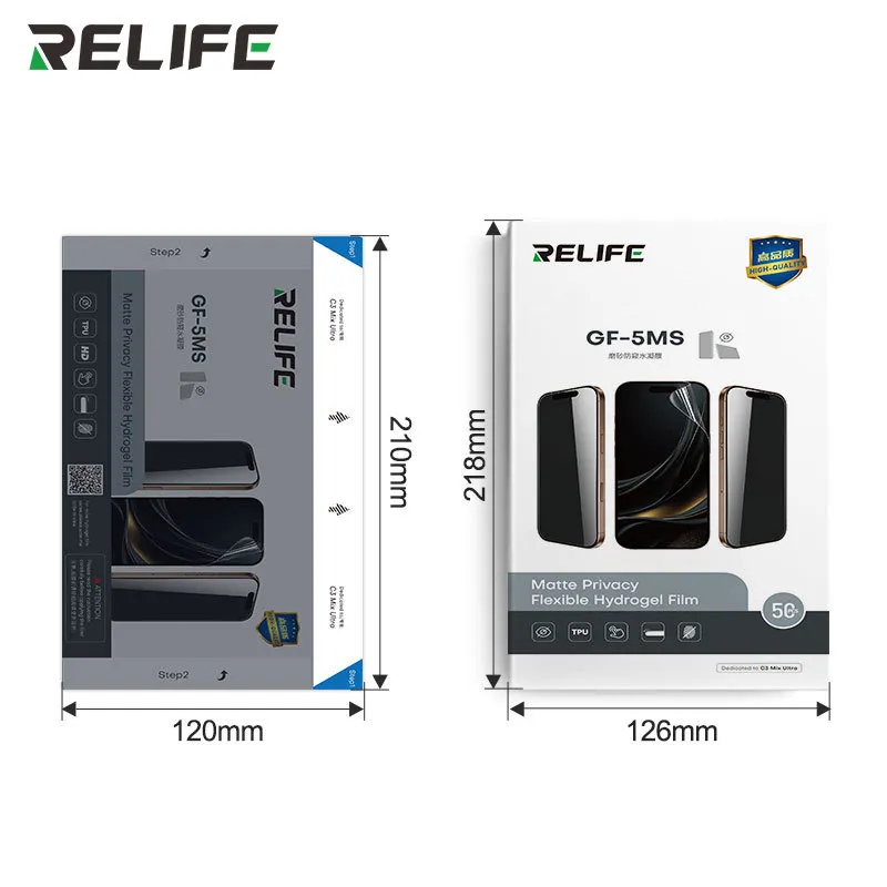 RELIFE GF-5MS Matte Privacy Flexible Hydrogel Film For Auto-Application