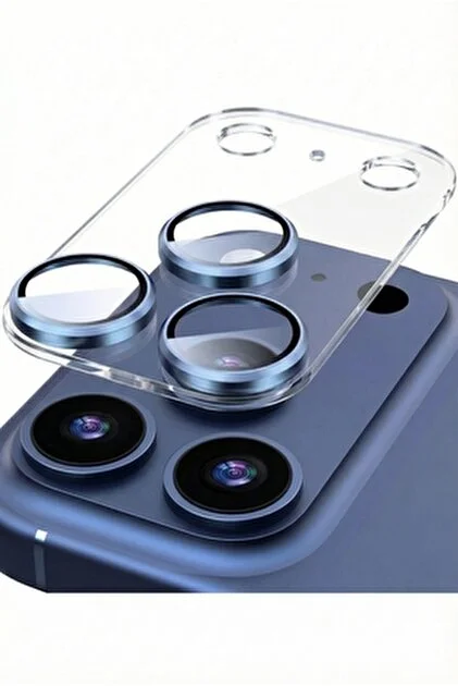 iCover 17 Pro Max Blue Lens Clear Frame