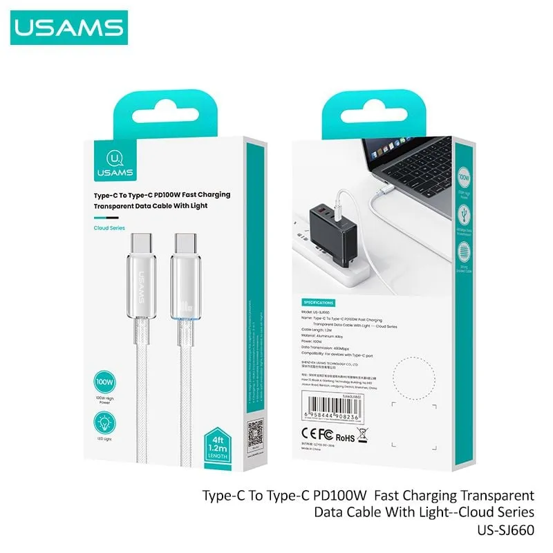 Usams Type-C To Type-C 100W Cable