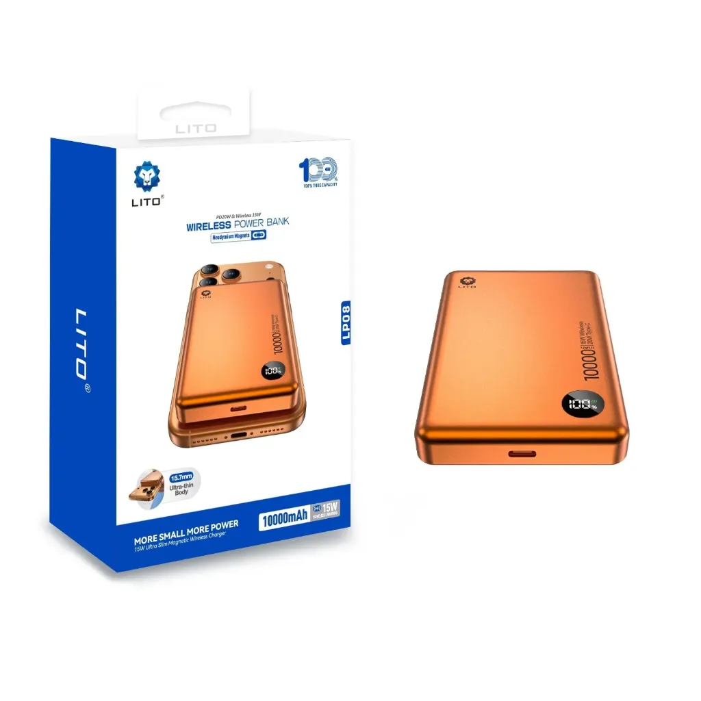 Powerbank LITO LP08 orange 10k mAh