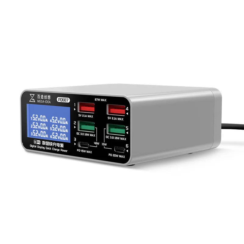 Digital Display Quick Charge Desktop Power Supply