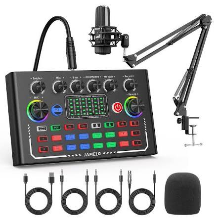 Professional Condenser Microphone With Patented Audio Reference Companding For Crystal Clear Sound
