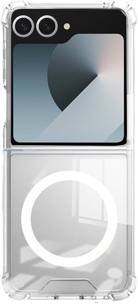 DuleroPro Samsung Z Flip 7/8 Clear Magsafe Case