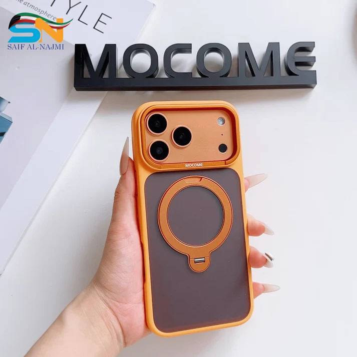 Lenyes ECLAT Cover Magsafe With Ring iPhone 17/18 Promax Orange
