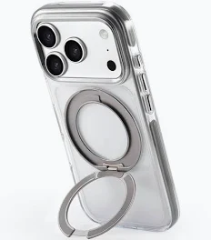 Lenyes ECLAT Cover Magsafe With Ring iPhone 17/18 Promax Silver