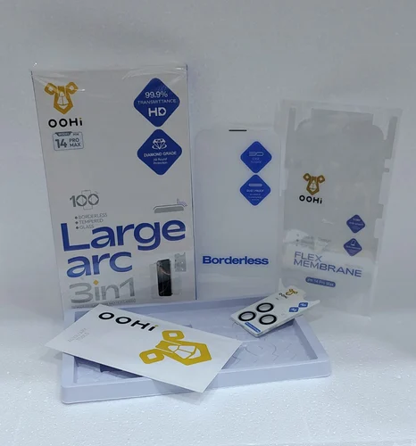 Oohi LARGE ARC 3IN1 17 PRO MAX Clear (GLASS+PHONE BACK FILM+CAMERA)
