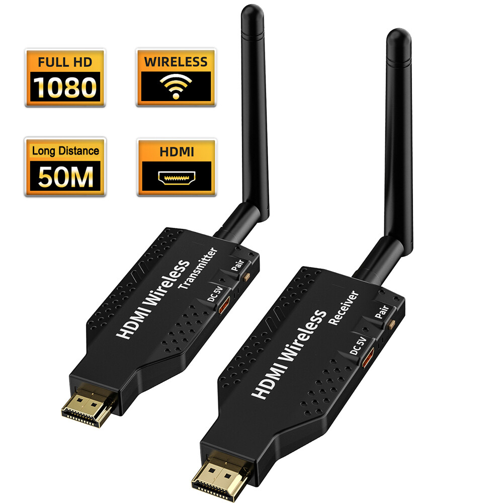Hdmi Wireless Extender Sender And Receiver Kit 50 Meter