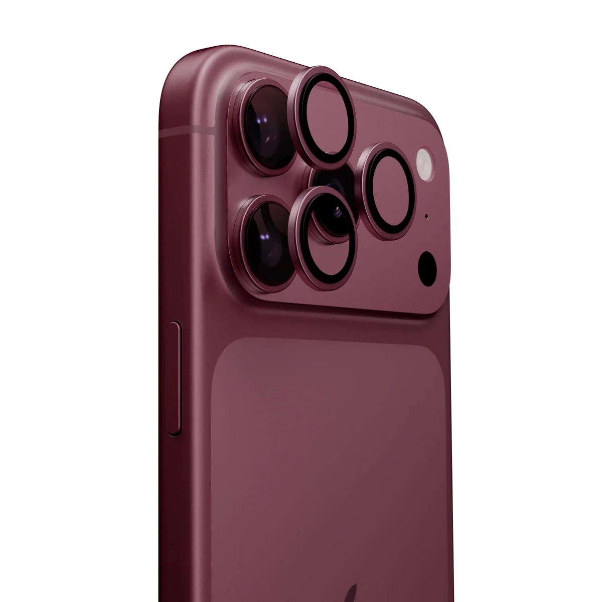 iCover 18 Pro Max Burgundy Lens Clear Frame