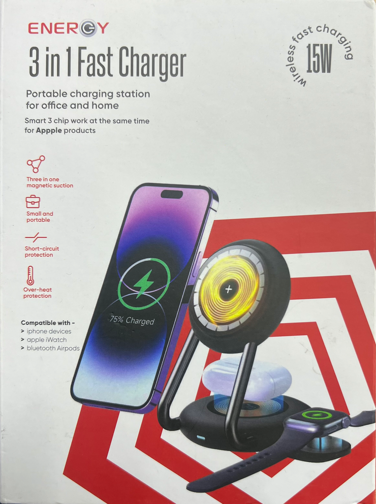 Energy Charger 3in1 Fast 15W 