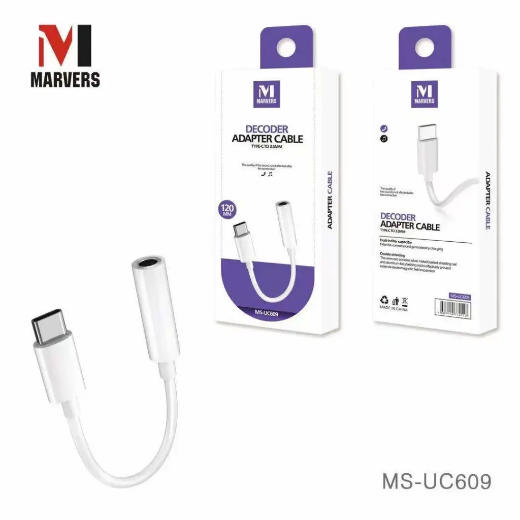 Marvers Adapter Type-C To AUX 3.5mm