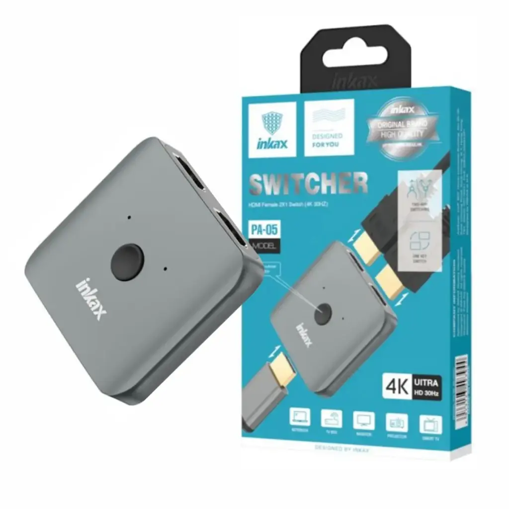 Inkax Switcher HDMI Female 2x1 4k