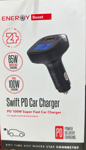 Energy Car Charger 100W 65W Swift PD 