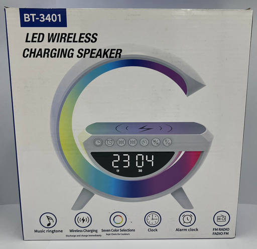 BT 3401 Led Wireless Charger Speaker