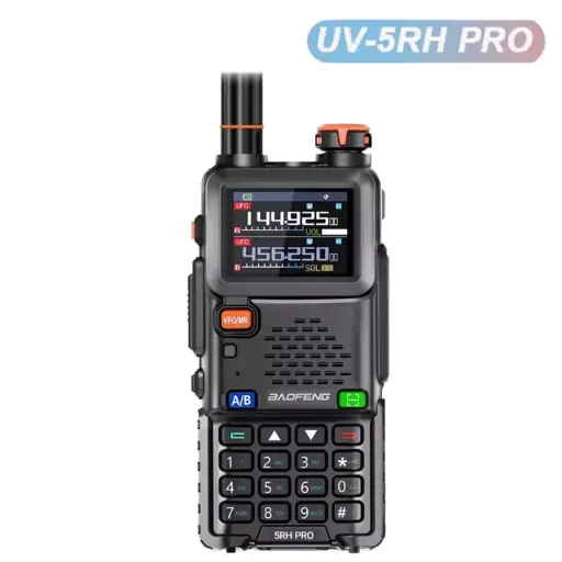 Baofeng UV-5RH PRO 10W Multi-Band Ham Radio with GPS – 640 Channel VHF/UHF Long-Range 