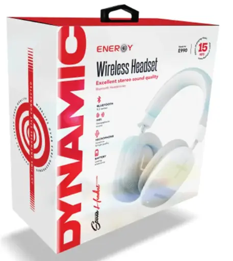 Energy Wireless Headset E990 White