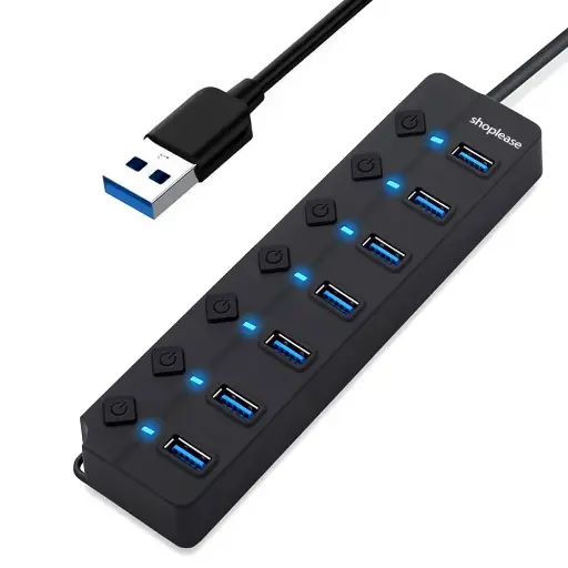 Usb 3.0 Hub 7 Ports With Power 