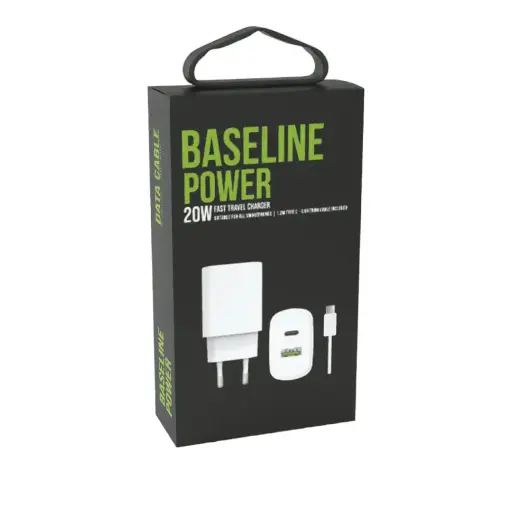 Baseline 20w Type-C To Lightning Charger With Usb Slot